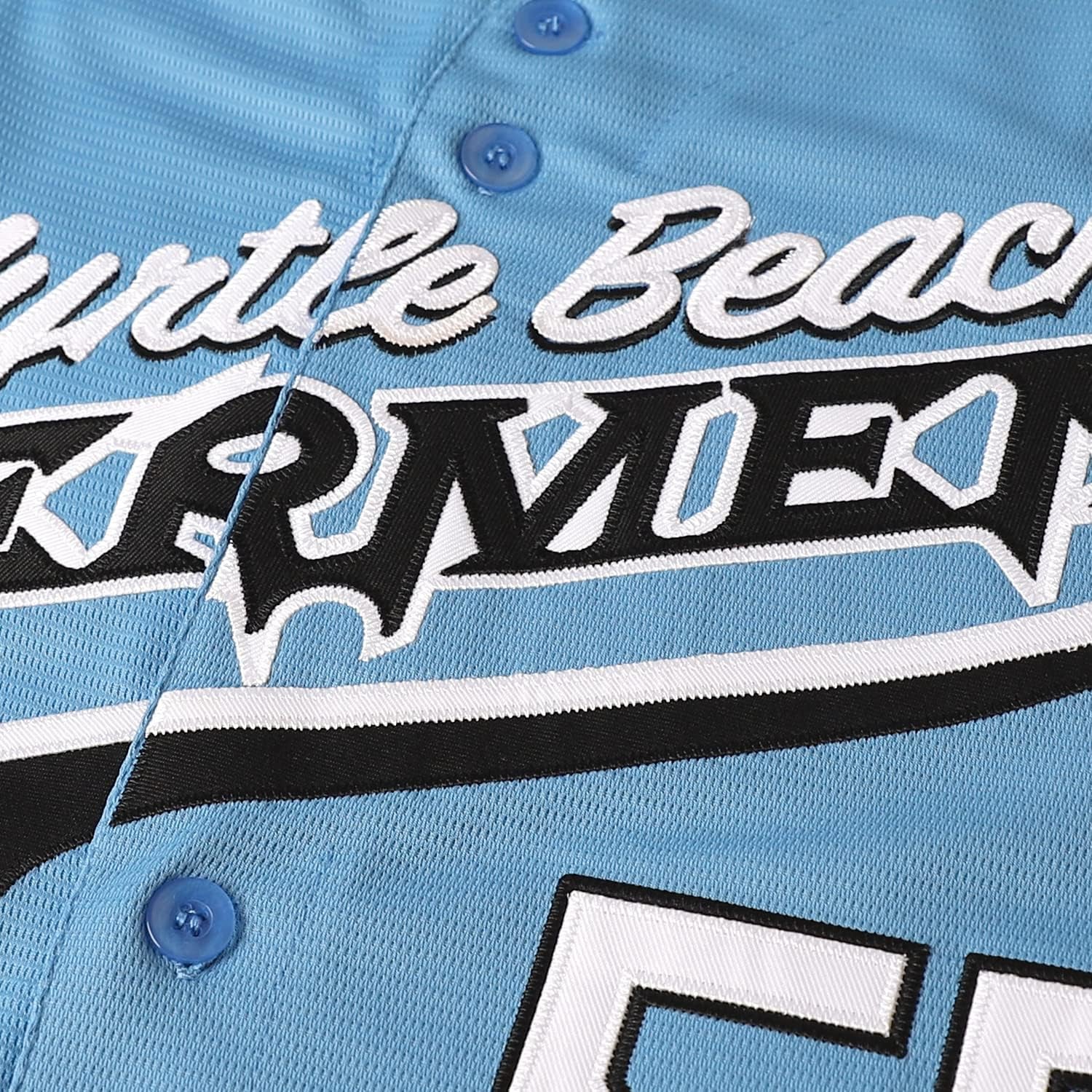 Kenny Powers Baseball Jersey #55 Myrtle Beach Mermen Stitched Men Movie Baseball Jersey Blue Green S-3XL