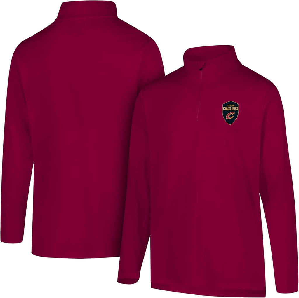 NBA Mens Quarter Zip Pullover Long Sleeve Tee