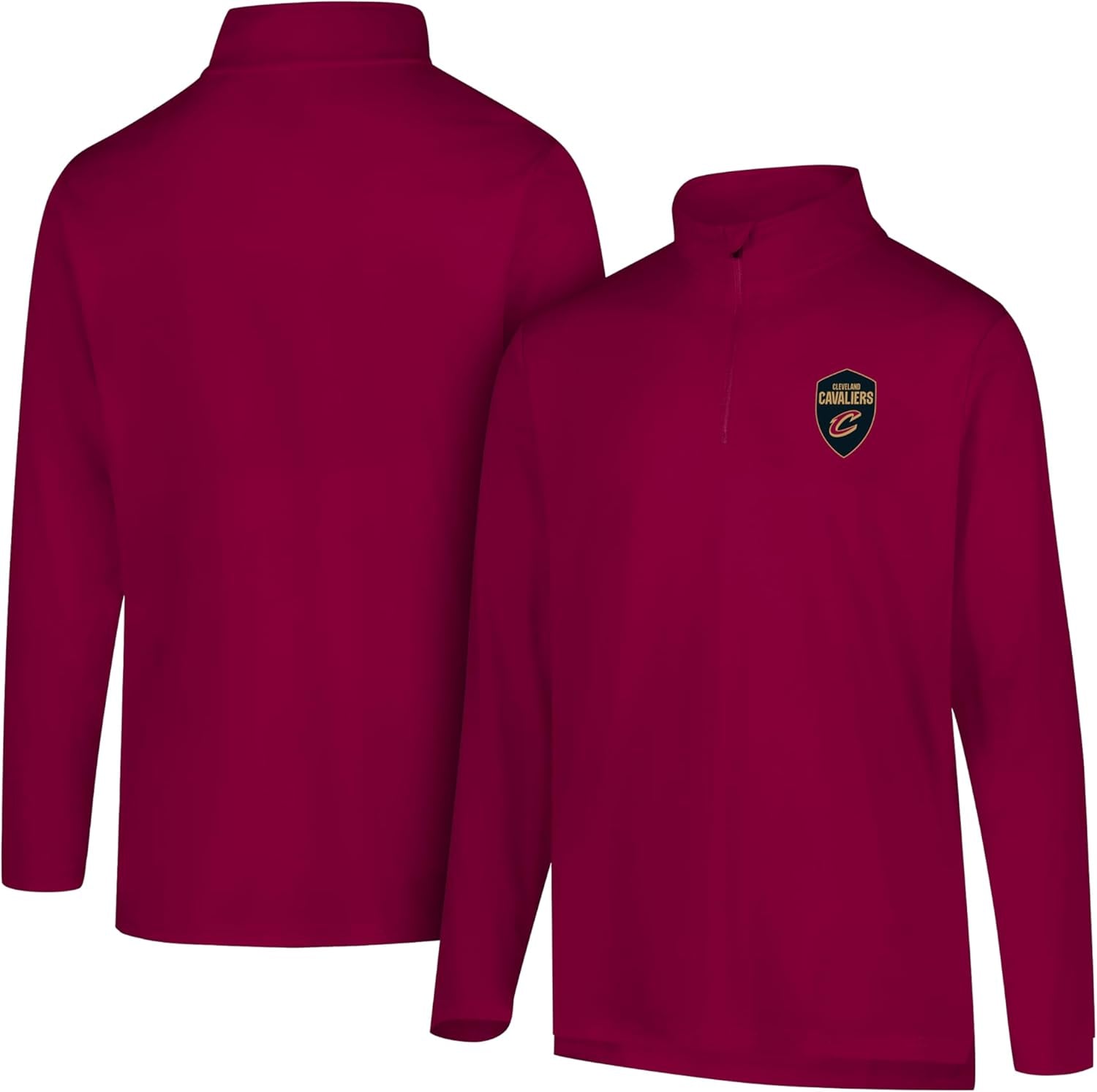 NBA Mens Quarter Zip Pullover Long Sleeve Tee