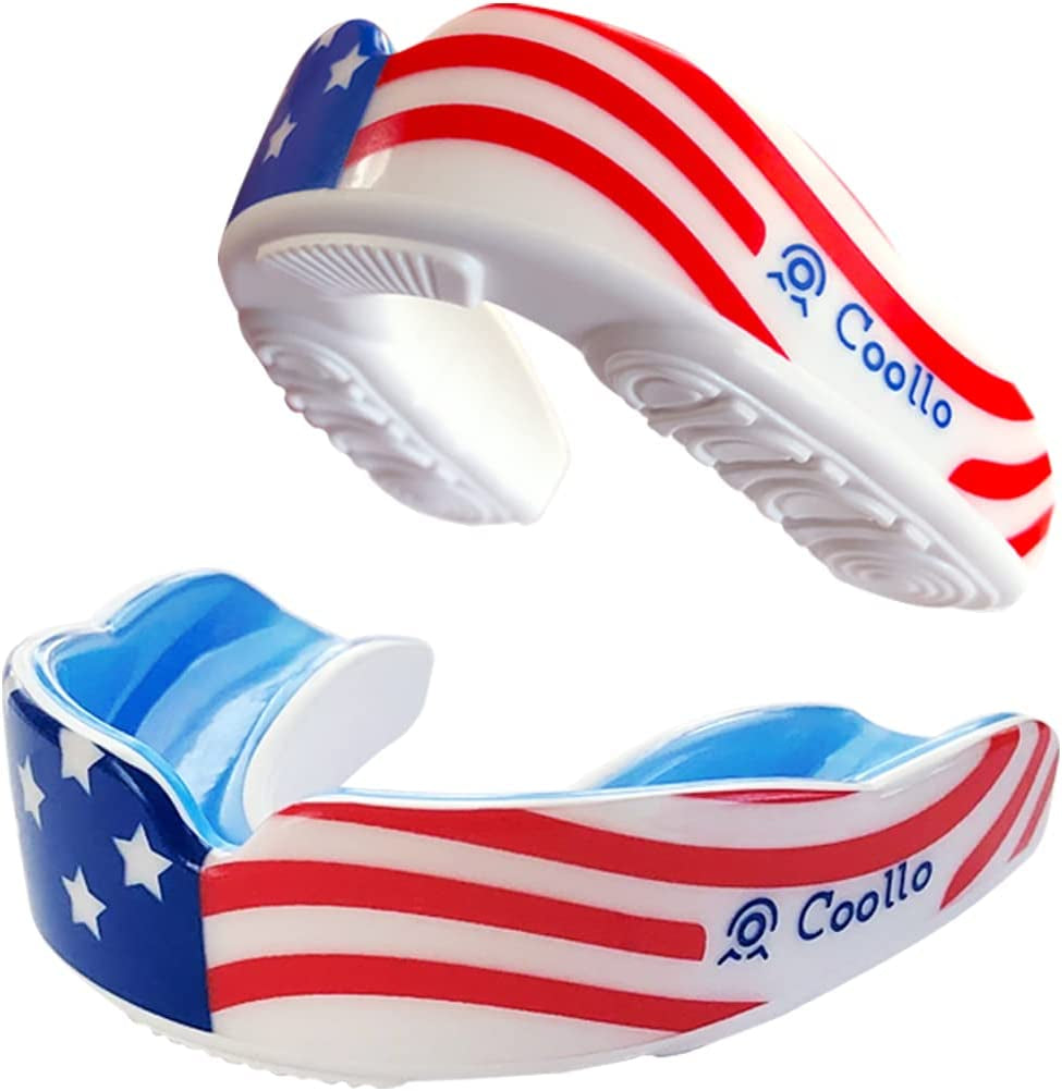 Boil and Bite Mouth Guard (Youth & Adult) DA Custom Fit Sport Mouthpiece for Football, Hockey, Rugby, Lacrosse,Boxing,Mma(Free Case Included!)